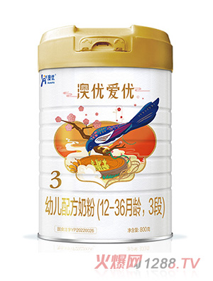 澳優(yōu)愛優(yōu)youe配方奶粉（12-36月齡，3段）