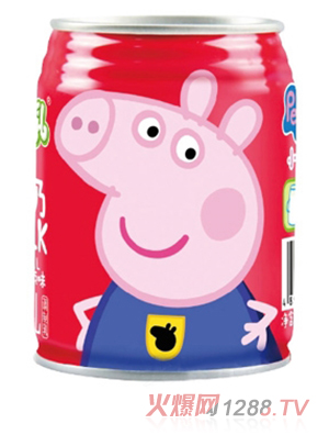 小豬佩奇CC乳牛奶復原乳調(diào)制乳飲料245ml