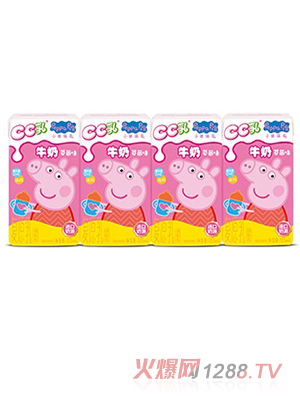 小豬佩奇CC乳復原乳調(diào)制乳草莓味125ml