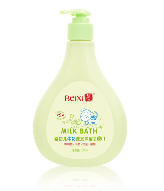 貝璽嬰幼兒牛奶洗發(fā)沐浴2合1