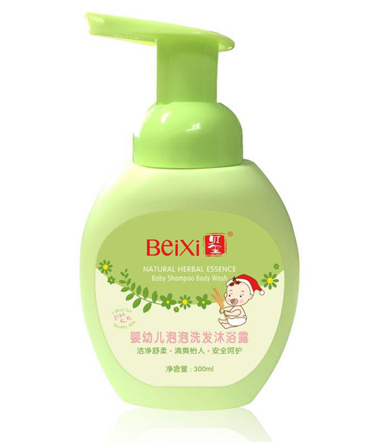 貝璽嬰幼兒泡泡洗發(fā)沐浴露