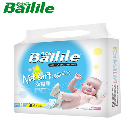 百立樂凈柔主義超極薄紙尿片M碼36片