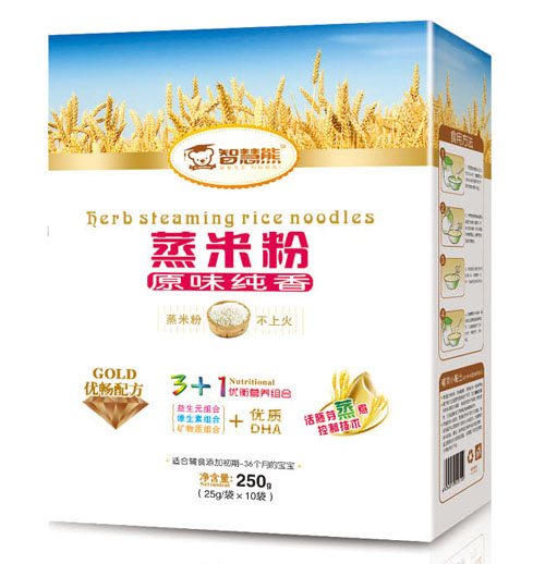 智慧熊原味純香蒸米粉盒裝