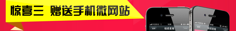 驚喜三:贈(zèng)送手機(jī)微網(wǎng)站